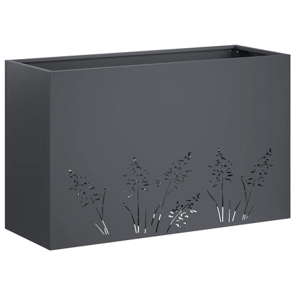 Have Blomsterkrukke 2 stk. Antracit 80 x 20 x 49 cm