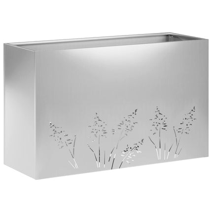 Have Blomsterkrukke 2 stk. Sølv 80 x 20 x 49 cm