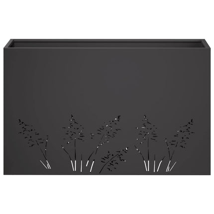 Have Blomsterkrukke Sort 80 x 30 x 49 cm Koldvalset stål