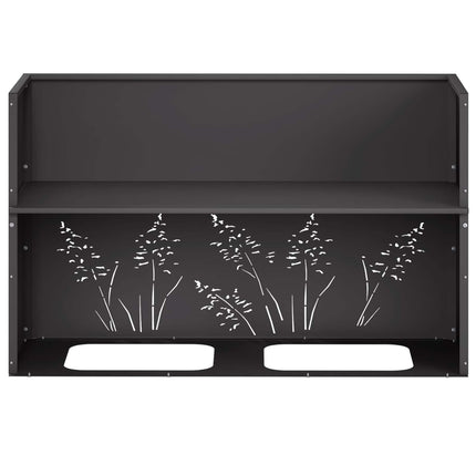Have Blomsterkrukke Sort 80 x 30 x 49 cm Koldvalset stål