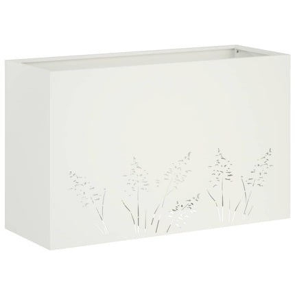 Have Blomsterkrukke Hvid 80 x 30 x 49 cm Koldvalset stål