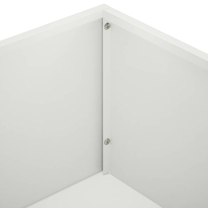 Have Blomsterkrukke 2 stk. Hvid 80 x 30 x 49 cm Koldvalset stål