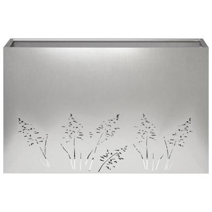 Have Blomsterkrukke 2 stk. Sølv 80 x 30 x 49 cm Rustfrit stål