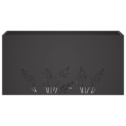 Have Blomsterkrukke 2 stk. Sort 100 x 20 x 49 cm