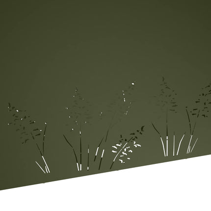 Have Blomsterkrukke Olivengrøn 100 x 20 x 49 cm Koldvalset stål