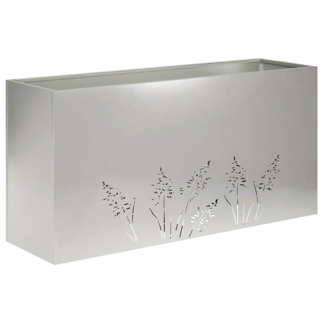 Have Blomsterkrukke Sølv 100 x 20 x 49 cm Rustfrit stål