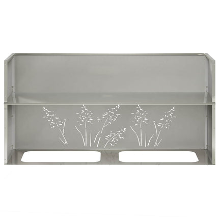 Have Blomsterkrukke Sølv 100 x 20 x 49 cm Rustfrit stål