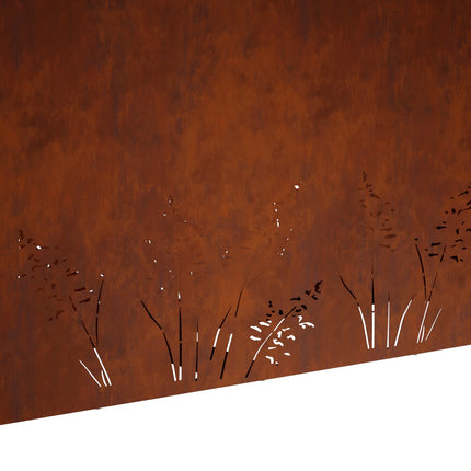 Have Blomsterkrukke 2 stk. Rusten 100 x 20 x 49 cm Cortenstål