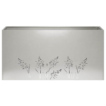 Have Blomsterkrukke 2 stk. Sølv 100 x 30 x 49 cm Rustfrit stål