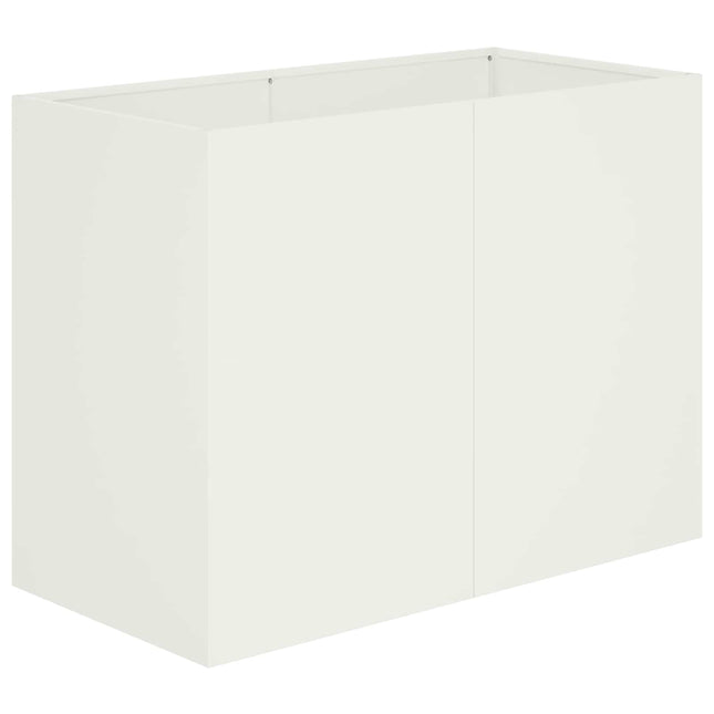 Have Blomsterkrukke Hvid 80 x 40 x 60 cm Koldvalset stål