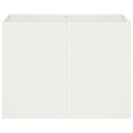 Have Blomsterkrukke Hvid 80 x 40 x 60 cm Koldvalset stål