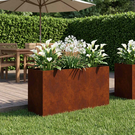 Have Blomsterkrukke Rusten 120 x 40 x 60 cm Cortenstål