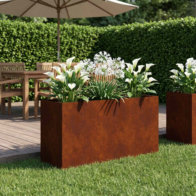 Have Blomsterkrukke Rusten 120 x 40 x 60 cm Cortenstål