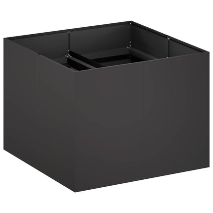 Have Blomsterkrukke Sort 80 x 80 x 60 cm Koldvalset stål