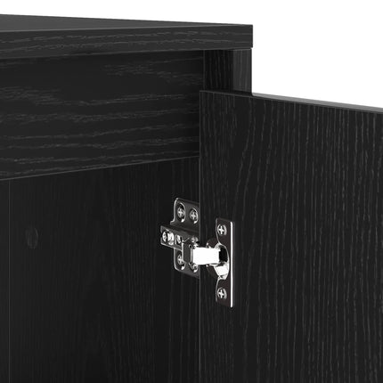 Vaskemaskine Skab Sort eg 87 x 60 x 89 cm Konstrueret træ
