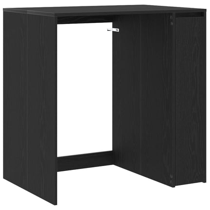 Vaskemaskine Skab Sort eg 87 x 60 x 89 cm Konstrueret træ