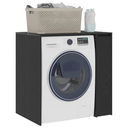 Vaskemaskine Skab Sort eg 87 x 60 x 89 cm Konstrueret træ