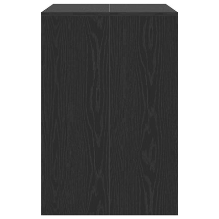 Vaskemaskine Skab Sort eg 87 x 60 x 89 cm Konstrueret træ