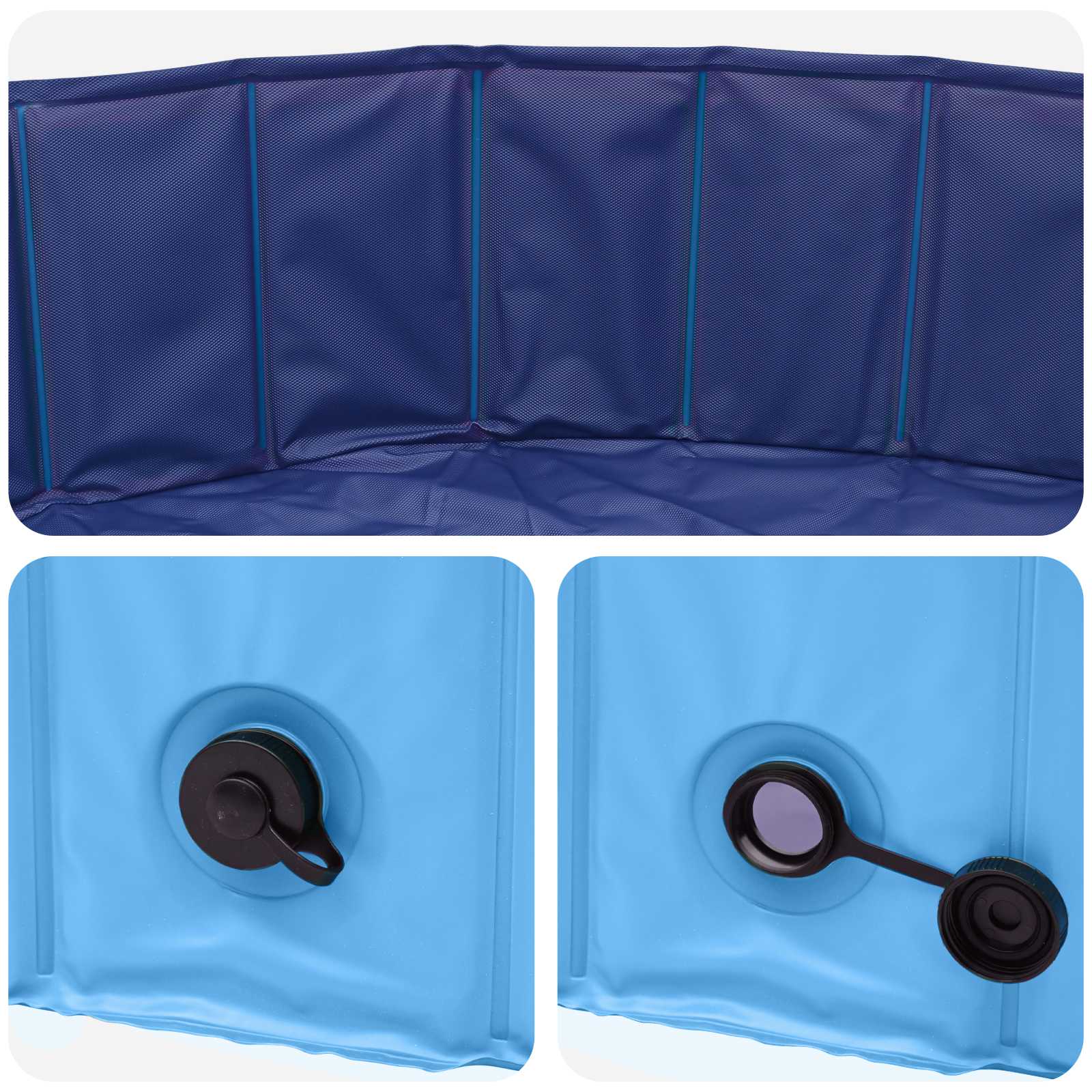 Hund Pool Blå Ø300 x 38 cm Tykt PVC