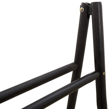 Dobbelt-sidet tæppe stige Sort 50 x 50 x 159 cm Bambus