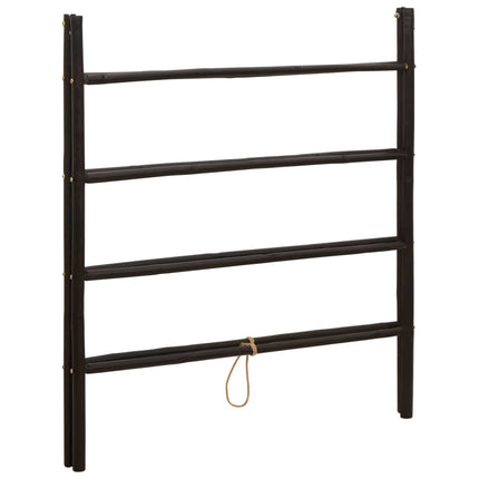 Dobbelt-sidet tæppe stige Sort 90 x 50 x 100 cm Bambus
