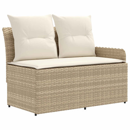 Møbel sæt 4 stk. Beige og creme PE Rattan