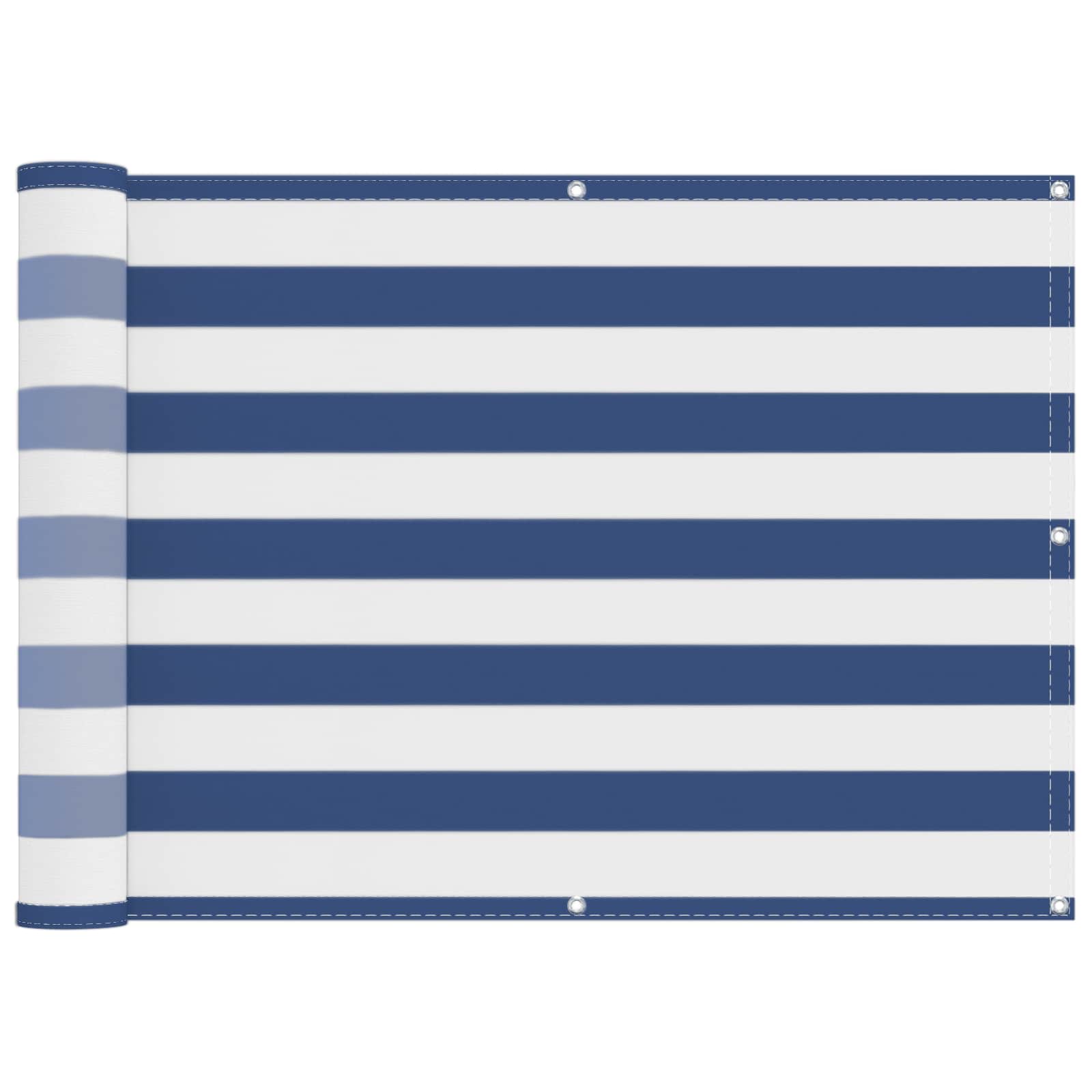 Altan Skærm Blå og Hvid 75 x 200 cm PU belagt oxford alu