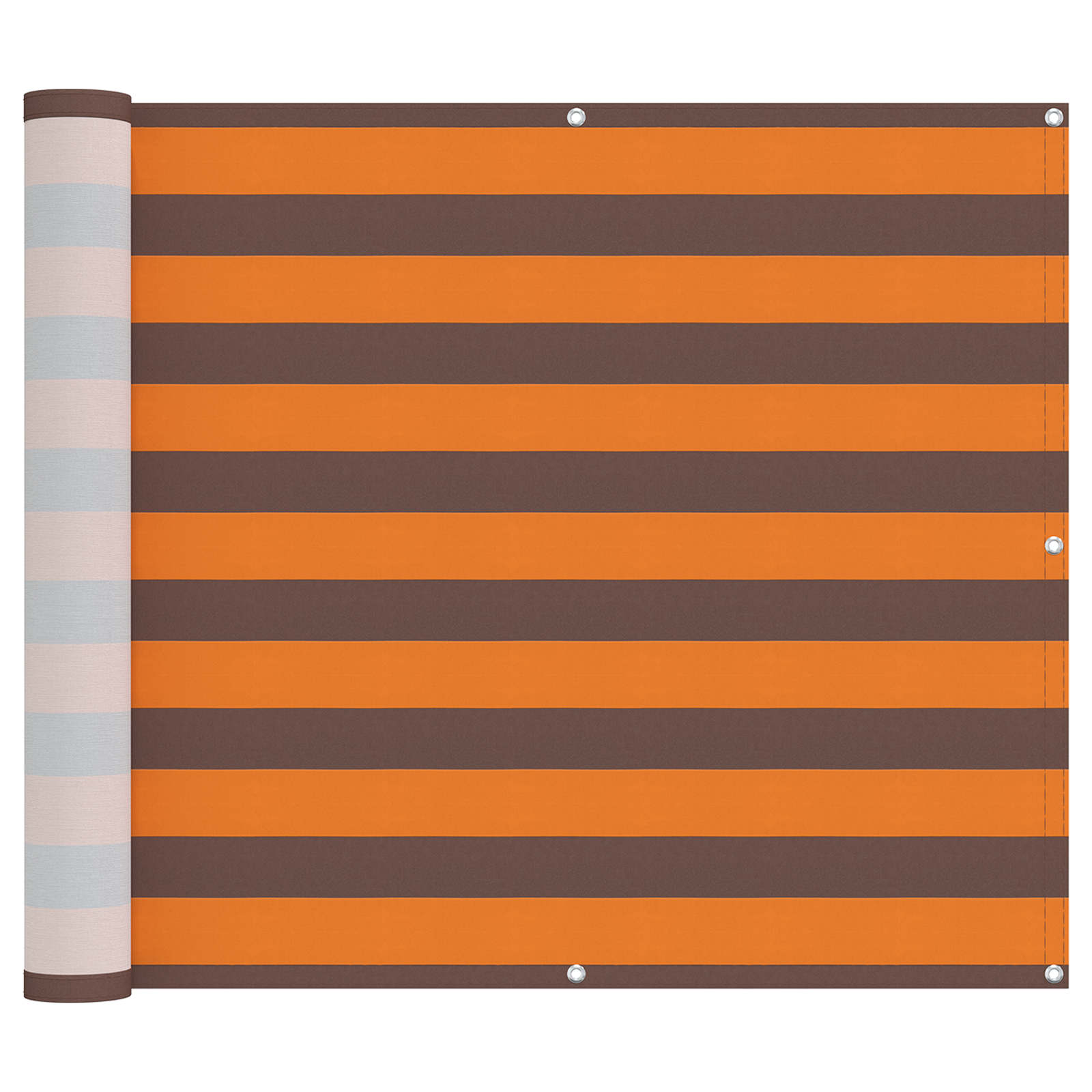 Altan Skærm Orange og Brun 90 x 200 cm PU belagt oxford alu