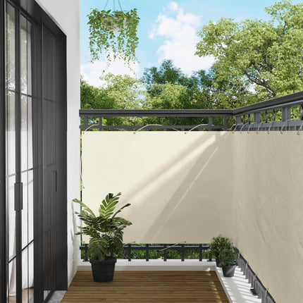 Altan Skærm 110 x 1000 cm Oxford stof Rektangulær Creme