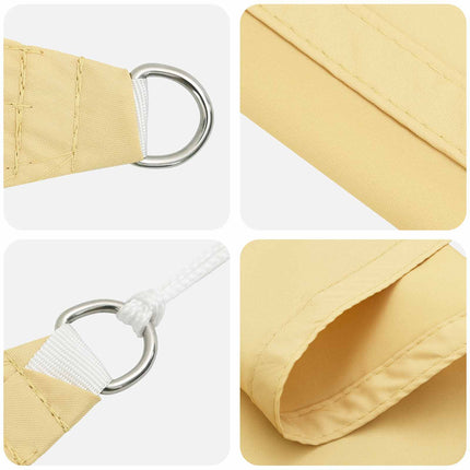 Solskygge sejl Sandfarvet 6 x 2 m 100% polyester Oxford