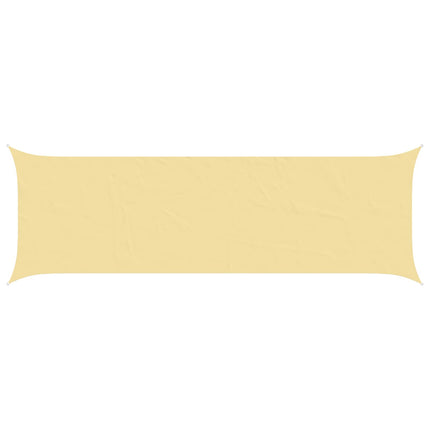 Solskygge sejl Sandfarvet 6 x 2 m 100% polyester Oxford