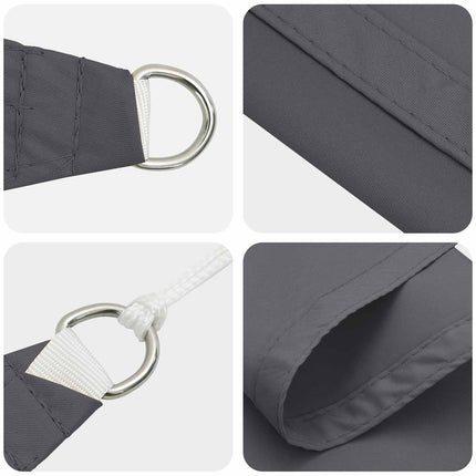 Solskygge sejl Antracit 6 x 2,5 m 100% polyester Oxford