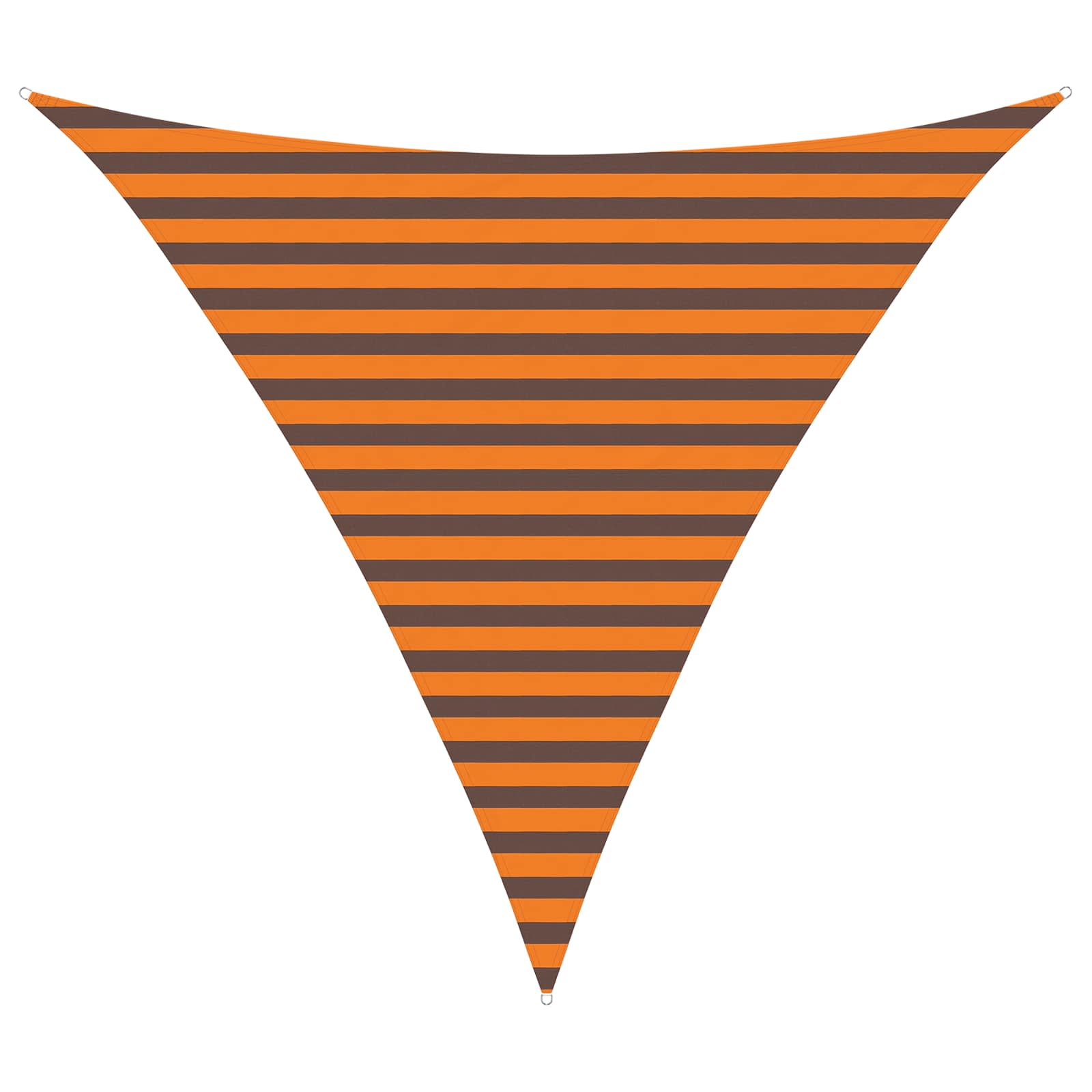 Solskygge sejl Orange og Brun 3 x 3 x 3 m 100% polyester Oxford