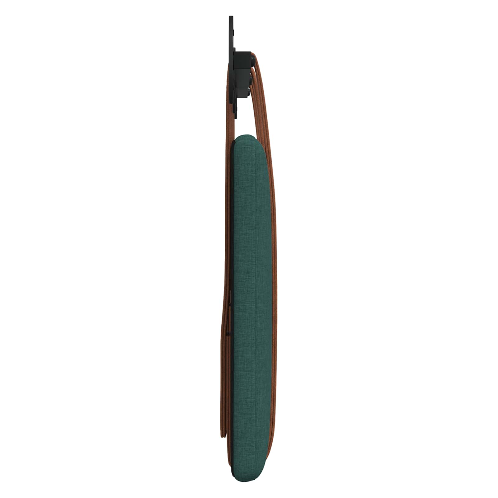 Hængende Hovedgavl Ensfarvet Mørkegrøn 130 x 55 x 5 cm Antik PU