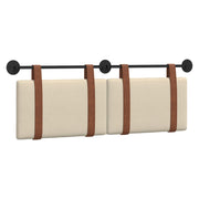 Hængende Hovedgavl Vægmonteret Creme 130 x 55 x 5 cm Antik PU