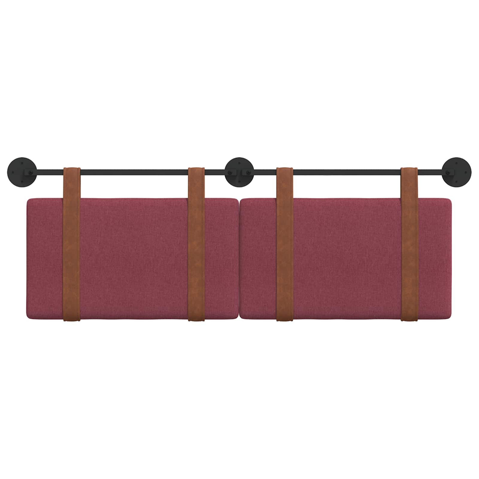 Hængende Hovedgavl Vægmonteret Vinrød 150 x 55 x 5 cm Antik PU