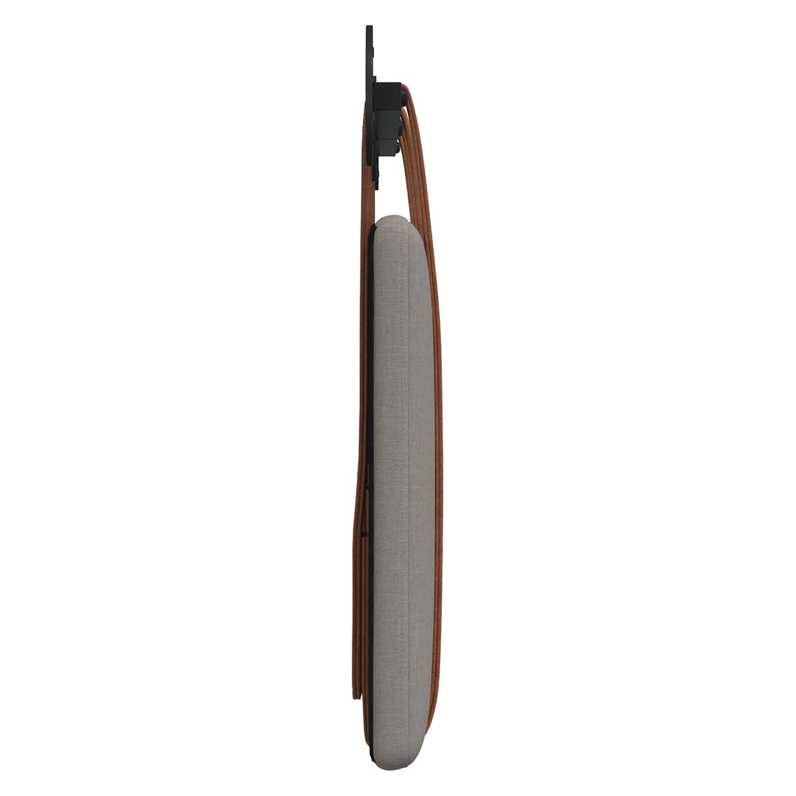 Hængende Hovedgavl Vægmonteret Gråbrun 150 x 55 x 5 cm Antik PU