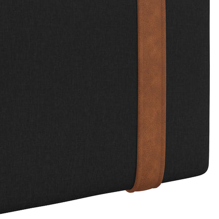 Hængende Hovedgavl Vægmonteret Sort 190 x 55 x 5 cm Antik PU