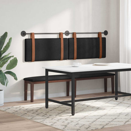 Hængende Hovedgavl Vægmonteret Sort 190 x 55 x 5 cm Antik PU