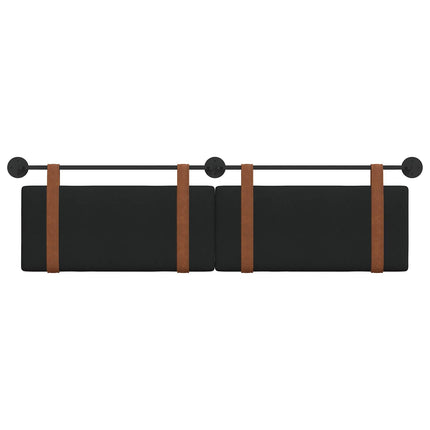 Hængende Hovedgavl Vægmonteret Sort 190 x 55 x 5 cm Antik PU