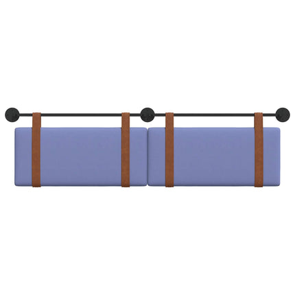 Hængende Hovedgavl Ensfarvet Jeans blå 190 x 55 x 5 cm Antik PU