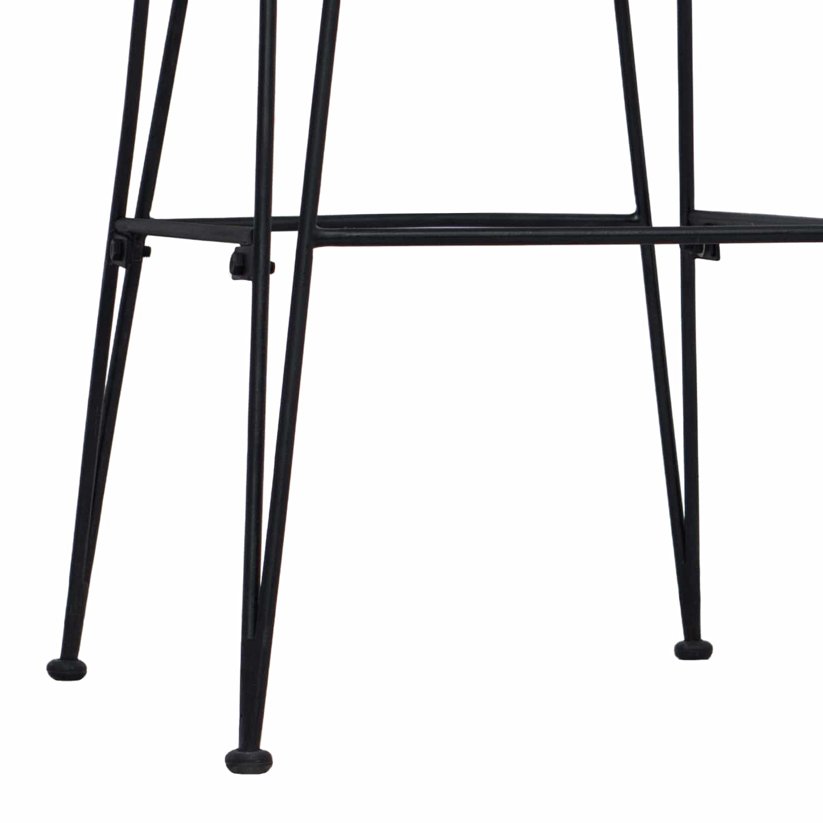 Barbænk 2 pcs Naturfarvet 44 x 55 x 109 cm Rattan og Stål