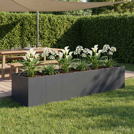 Have Blomsterkrukke Antracit 280 x 80 x 60 cm Koldvalset stål