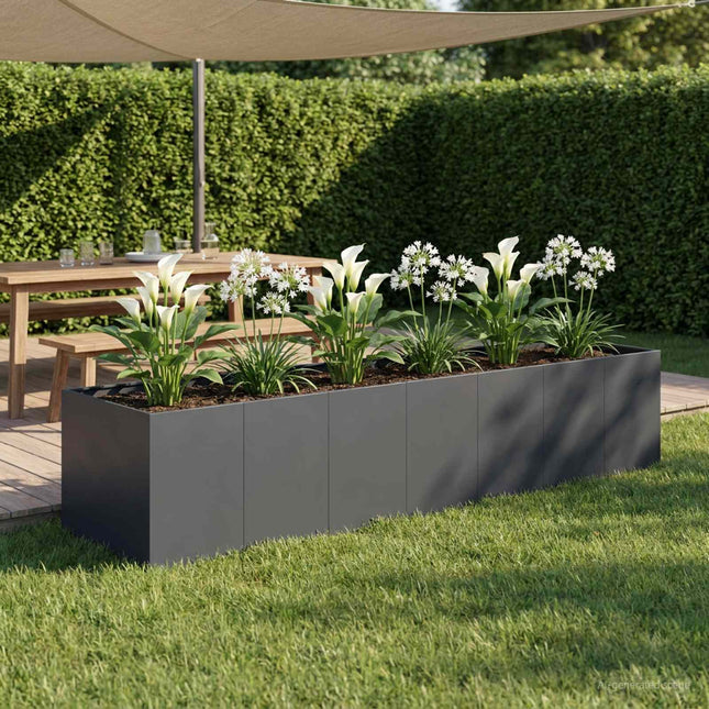 Have Blomsterkrukke Antracit 280 x 80 x 60 cm Koldvalset stål