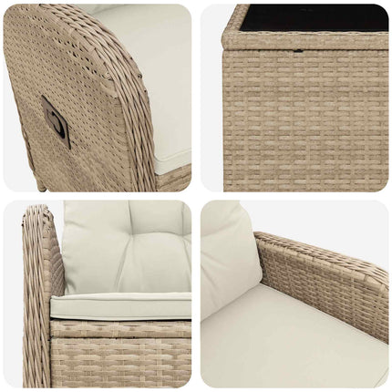 Have lounge sæt 2 stk. Beige og cremehvid