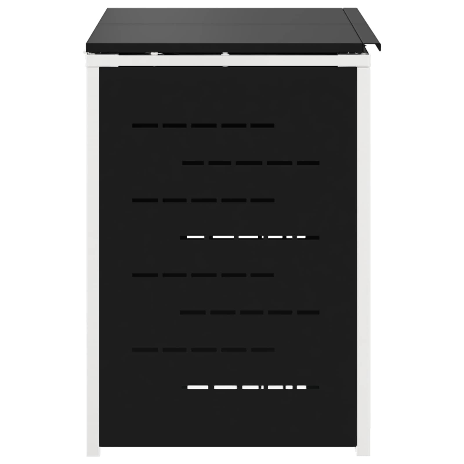 Skraldespand opbevaring Sort 138 x 77,5 x 112,5 cm