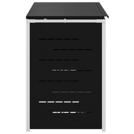 Skraldespand opbevaring for 3 Bins 240L Rustfrit stål Sort