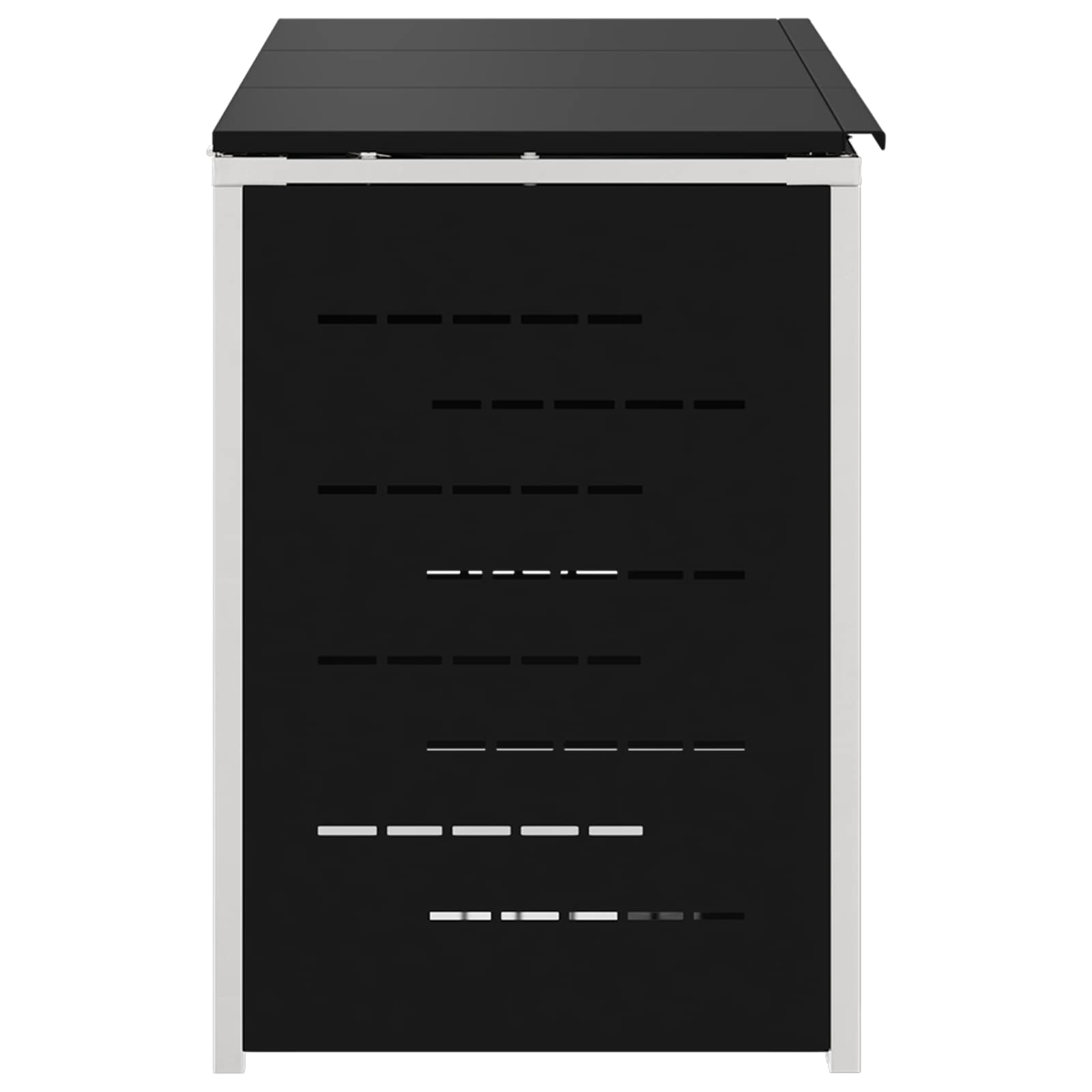 Skraldespand opbevaring Sort 207 x 77,5 x 112,5 cm