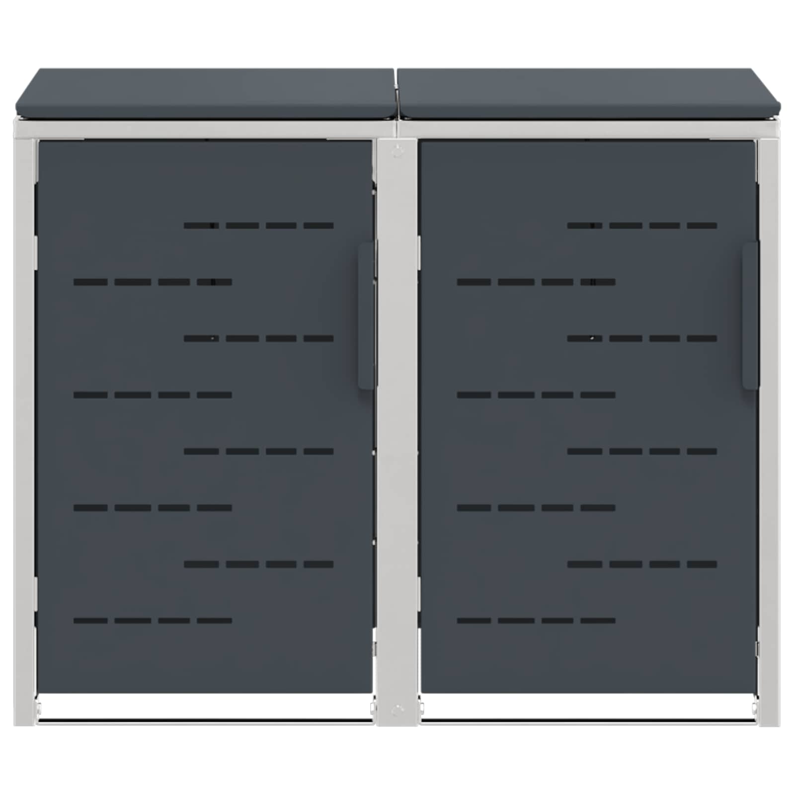 Skraldespand opbevaring Antracit 138 x 77,5 x 112,5 cm