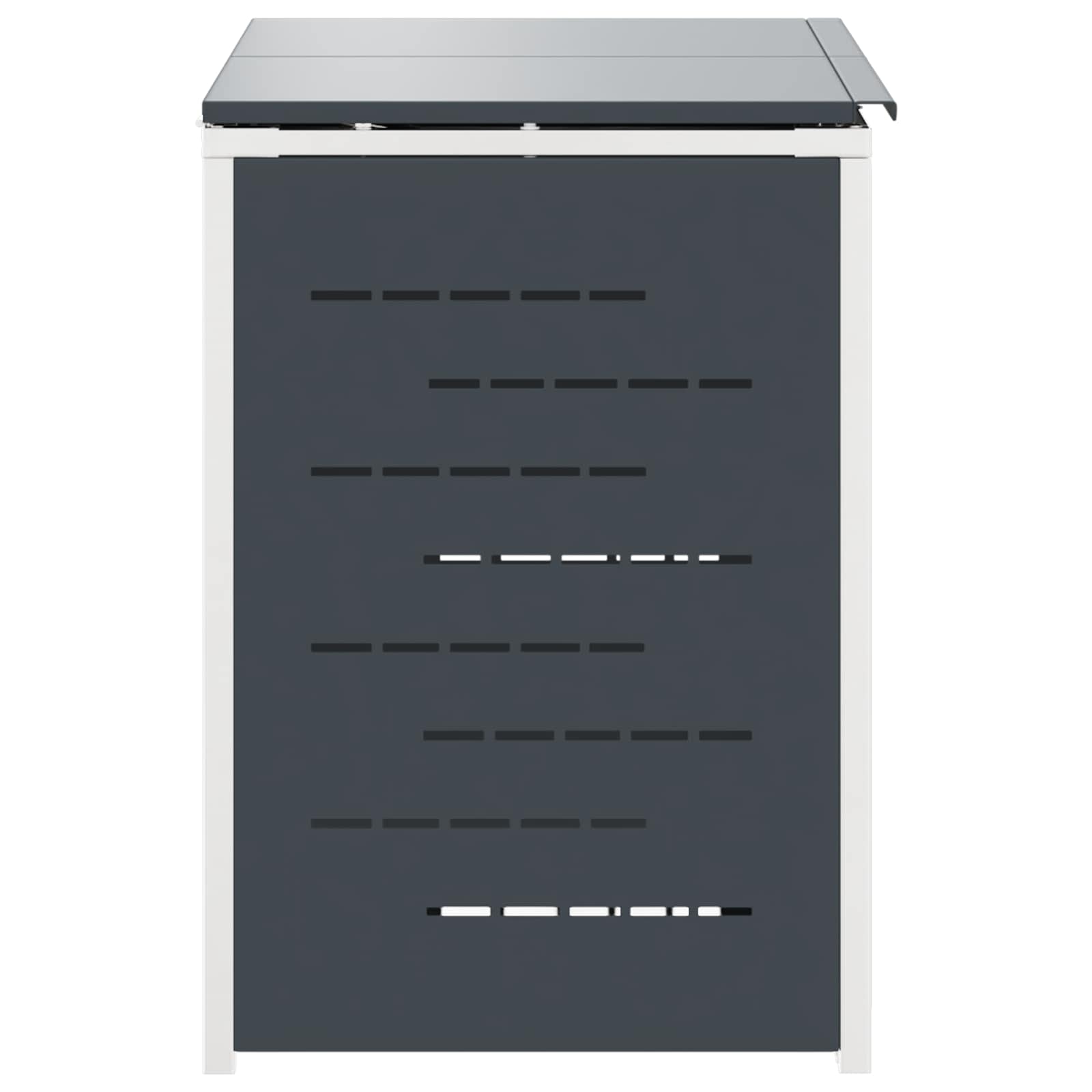 Skraldespand opbevaring Antracit 138 x 77,5 x 112,5 cm